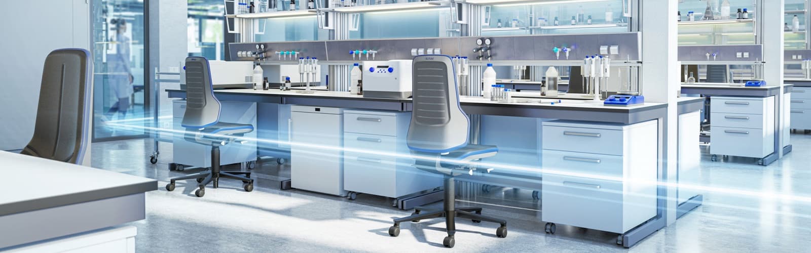 Bimos laboratorijske stolice u laboratoriju